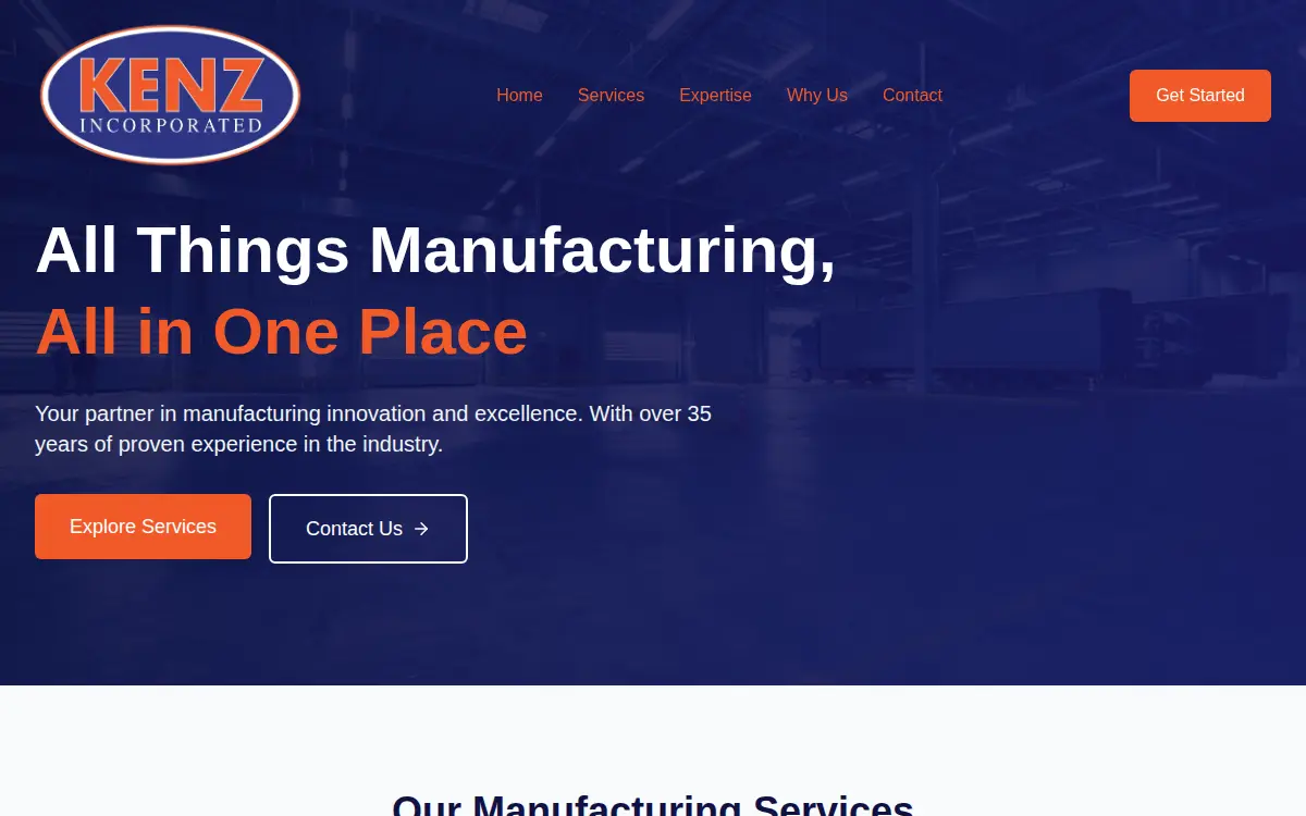 Homepage of Kenz Incorporated