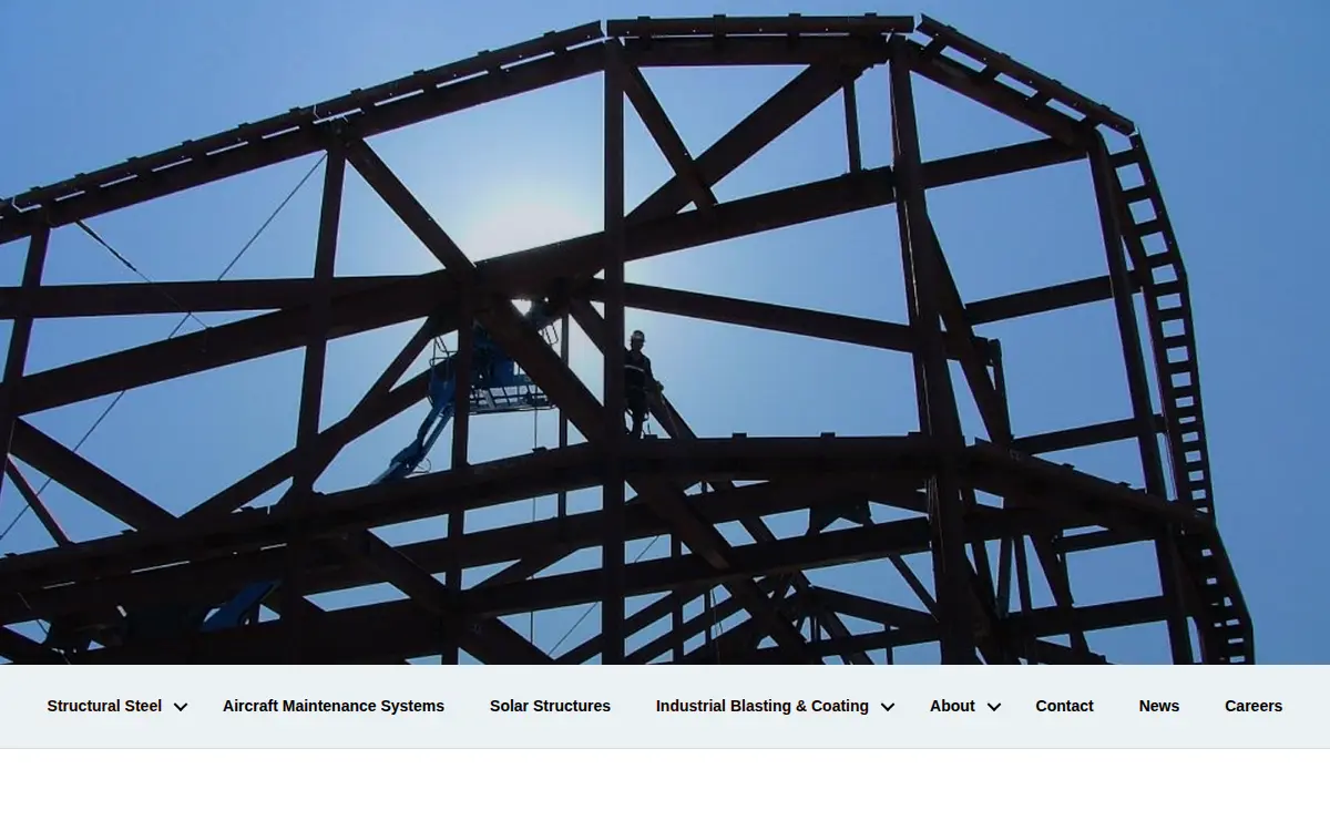 Homepage of Kern Steel Fabrication, INC.