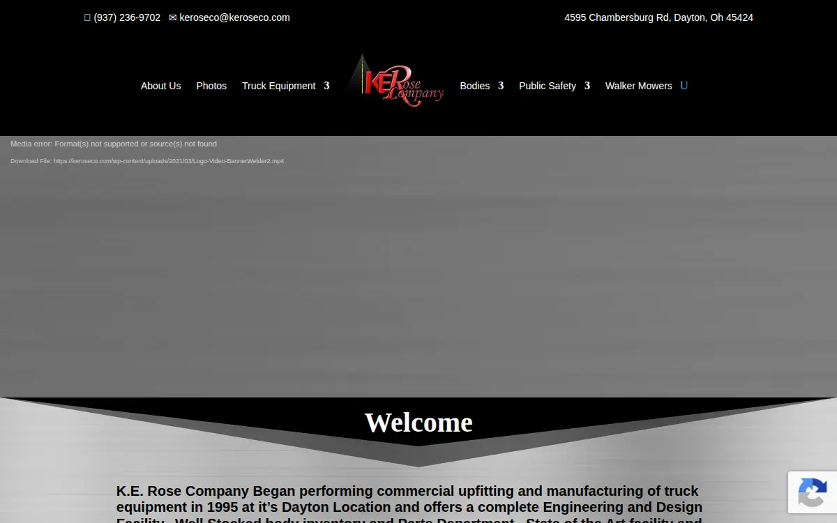 Homepage of K E Rose CO LLC