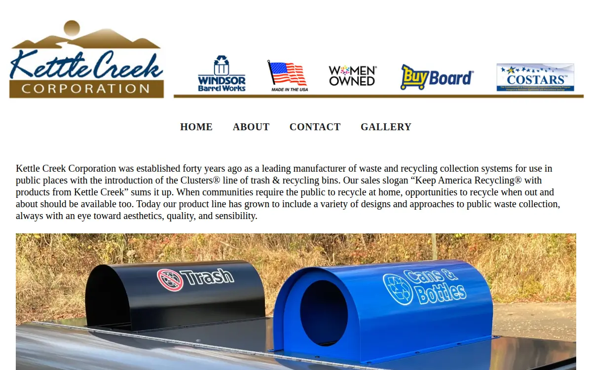 Homepage of Kettle Creek Corporation