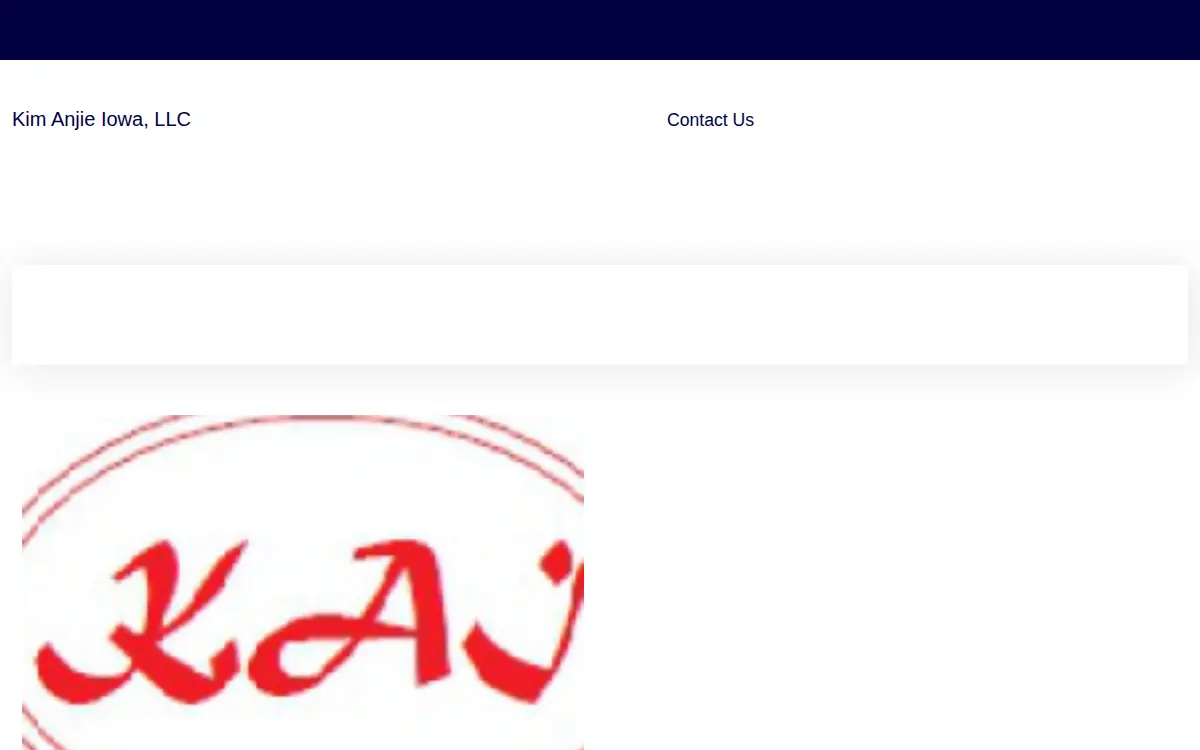 Homepage of Kim Anjie Iowa L.l.c.