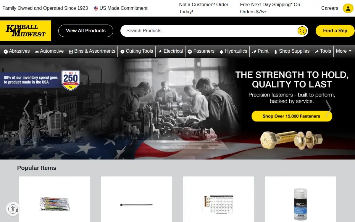 Homepage of Midwest Motor Supply CO.