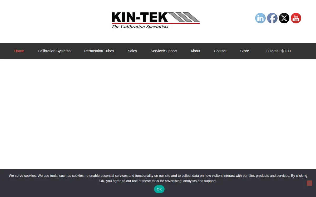 Homepage of Kin-tek Analytical, INC