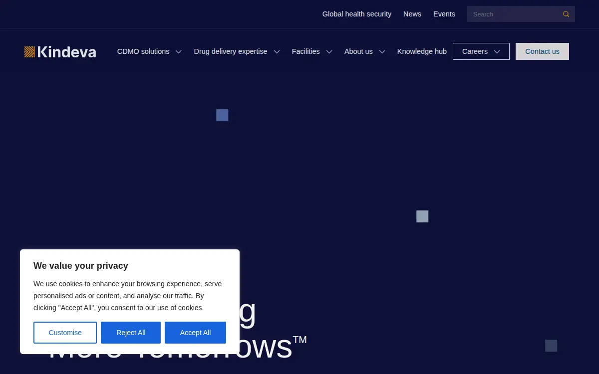 Homepage of Meridian Medical Technologies, LLC