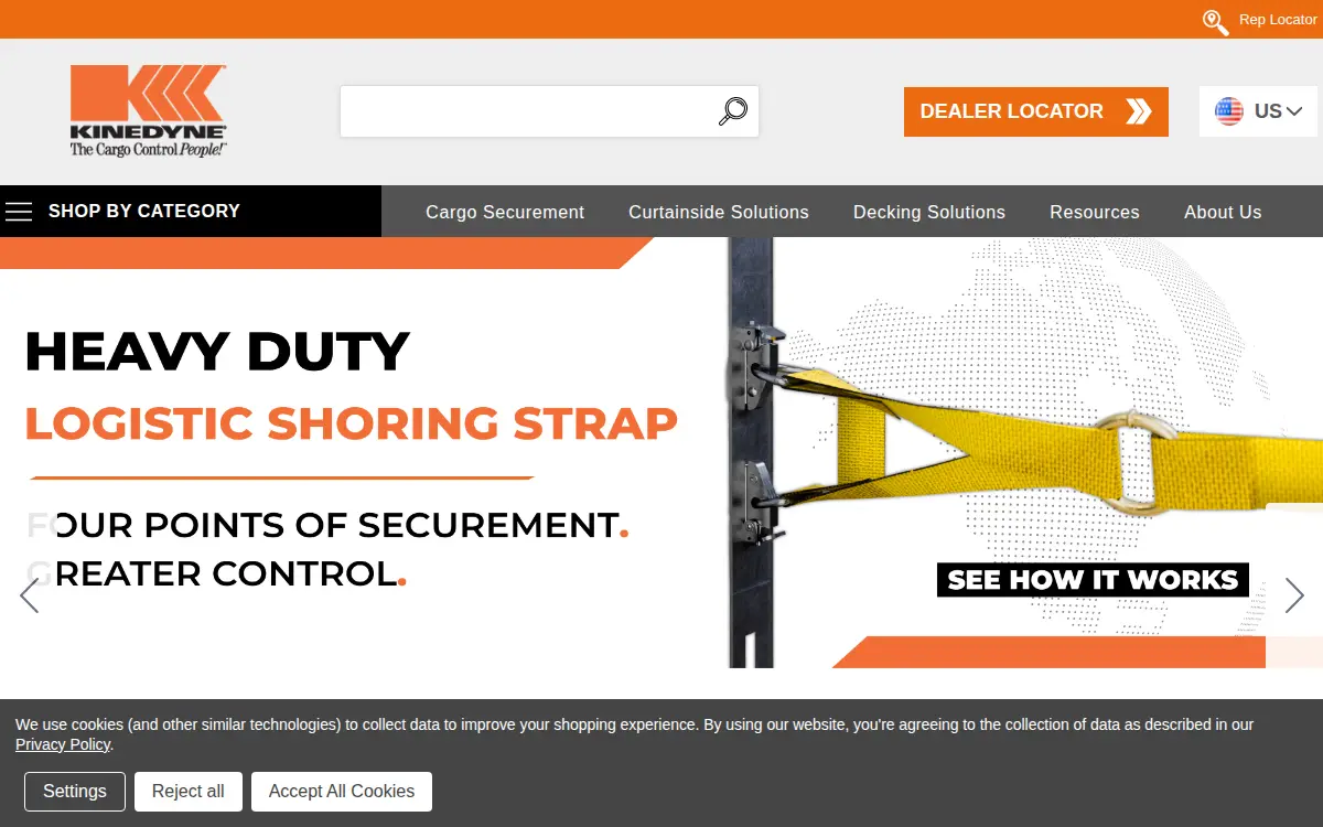 Homepage of Kinedyne LLC