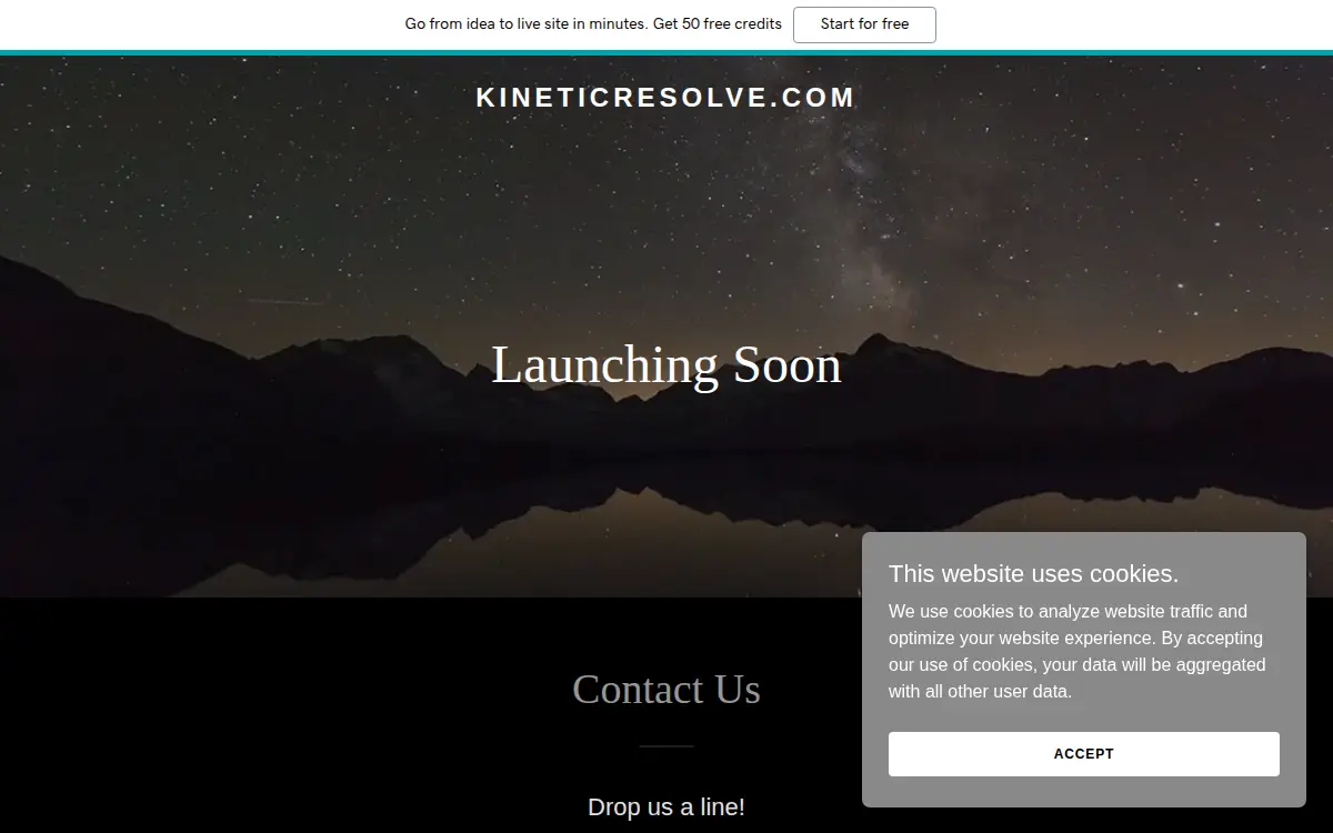 Homepage of Kinetic Resolve Incorporated