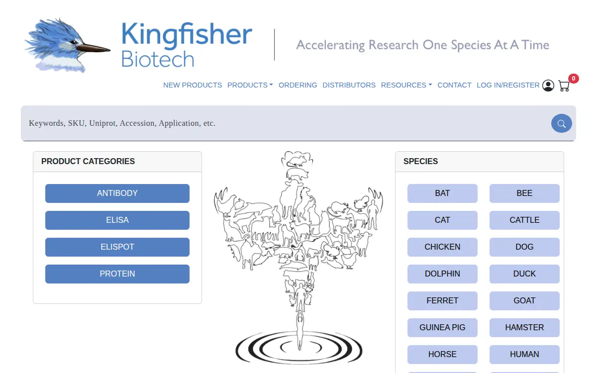 Homepage of Kingfisher Biotech INC