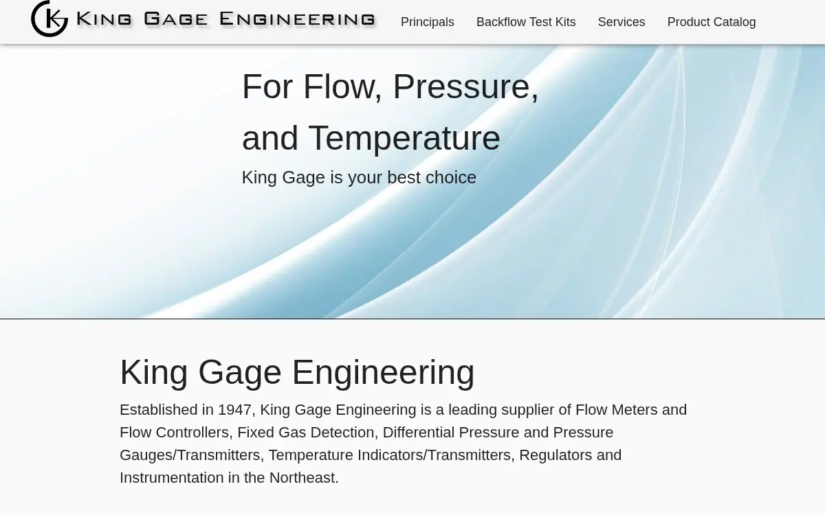 Homepage of King-gage Engineering Corporation