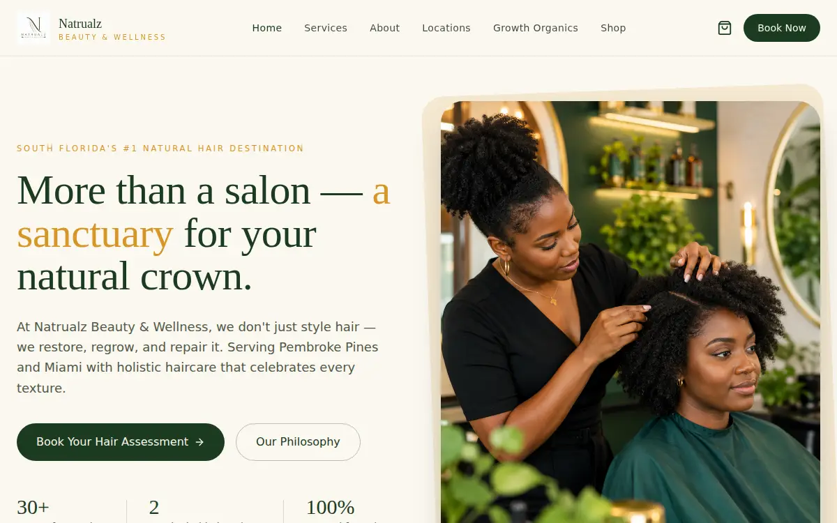Homepage of Kinks Couture Holdings LLC