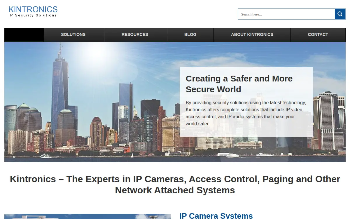Homepage of Kintronics, INC.