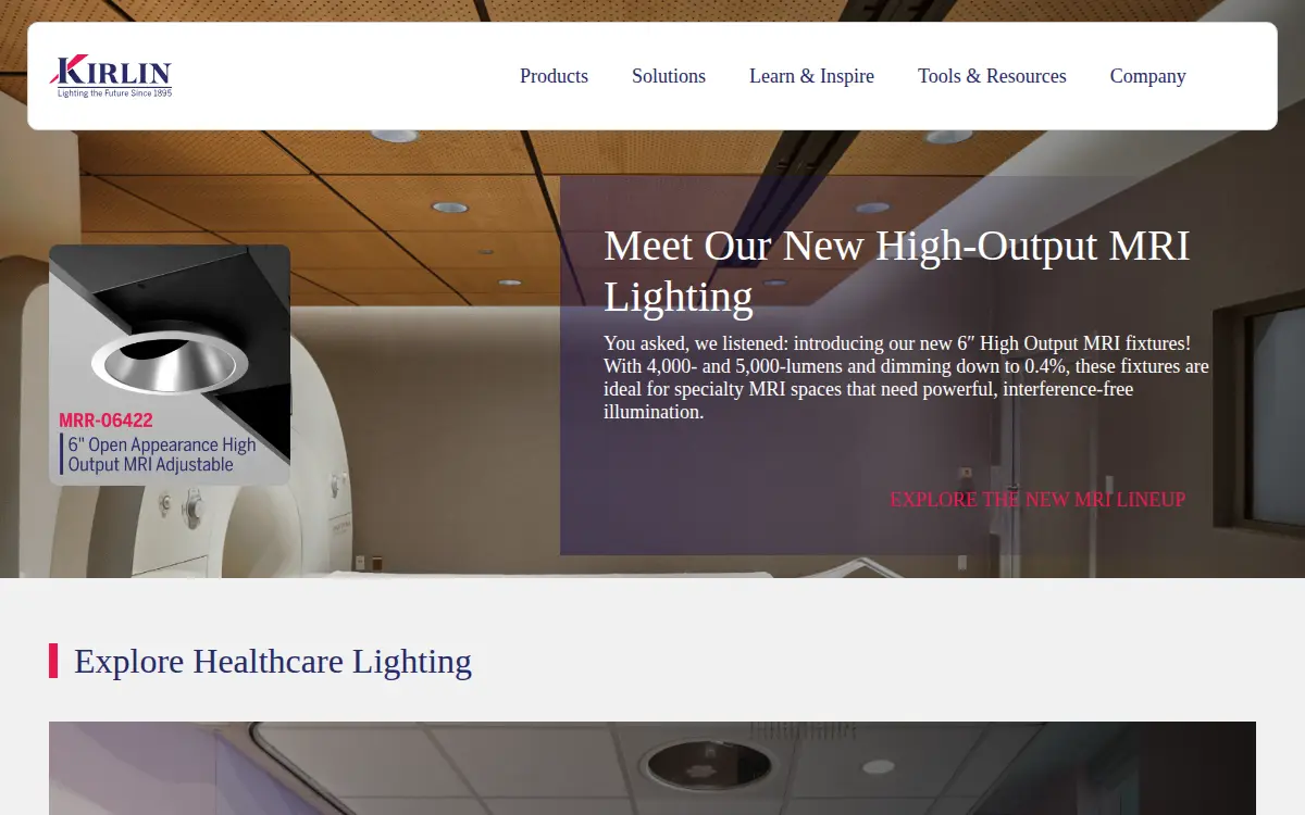 Homepage of Kirlin CO