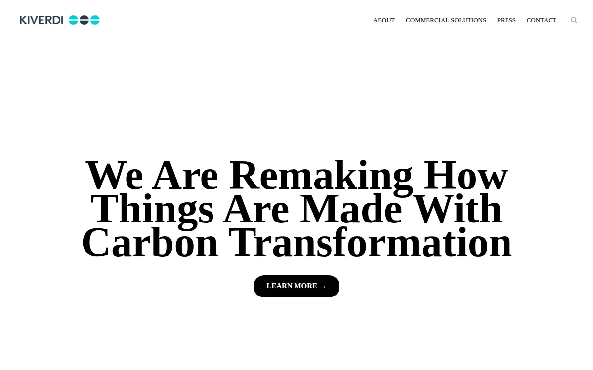 Homepage of Kiverdi, INC.