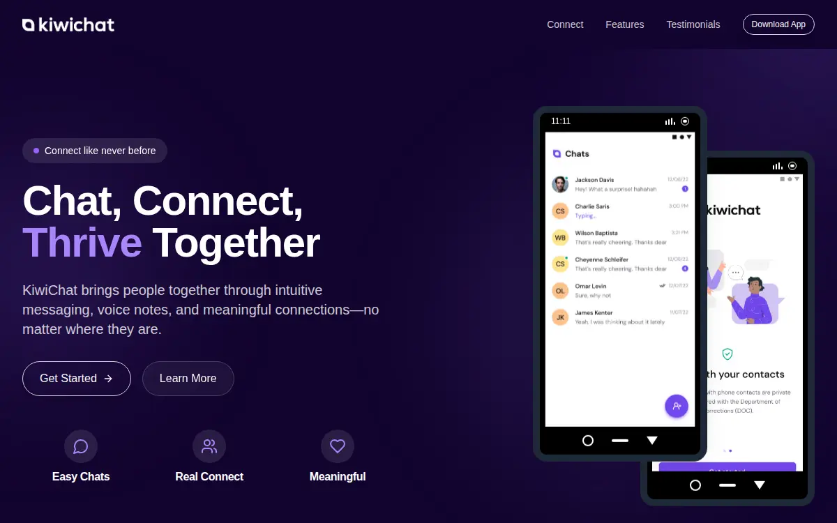 Homepage of Kiwichat INC.