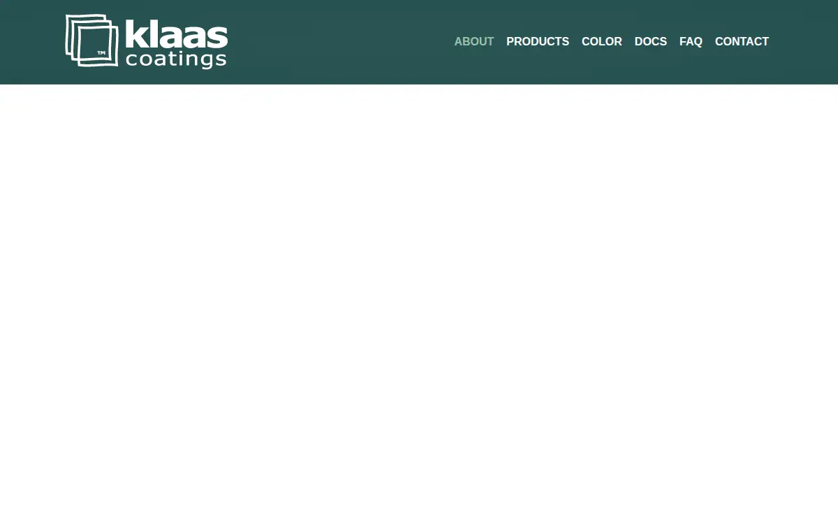 Homepage of Klaas Coatings (north America) LLC