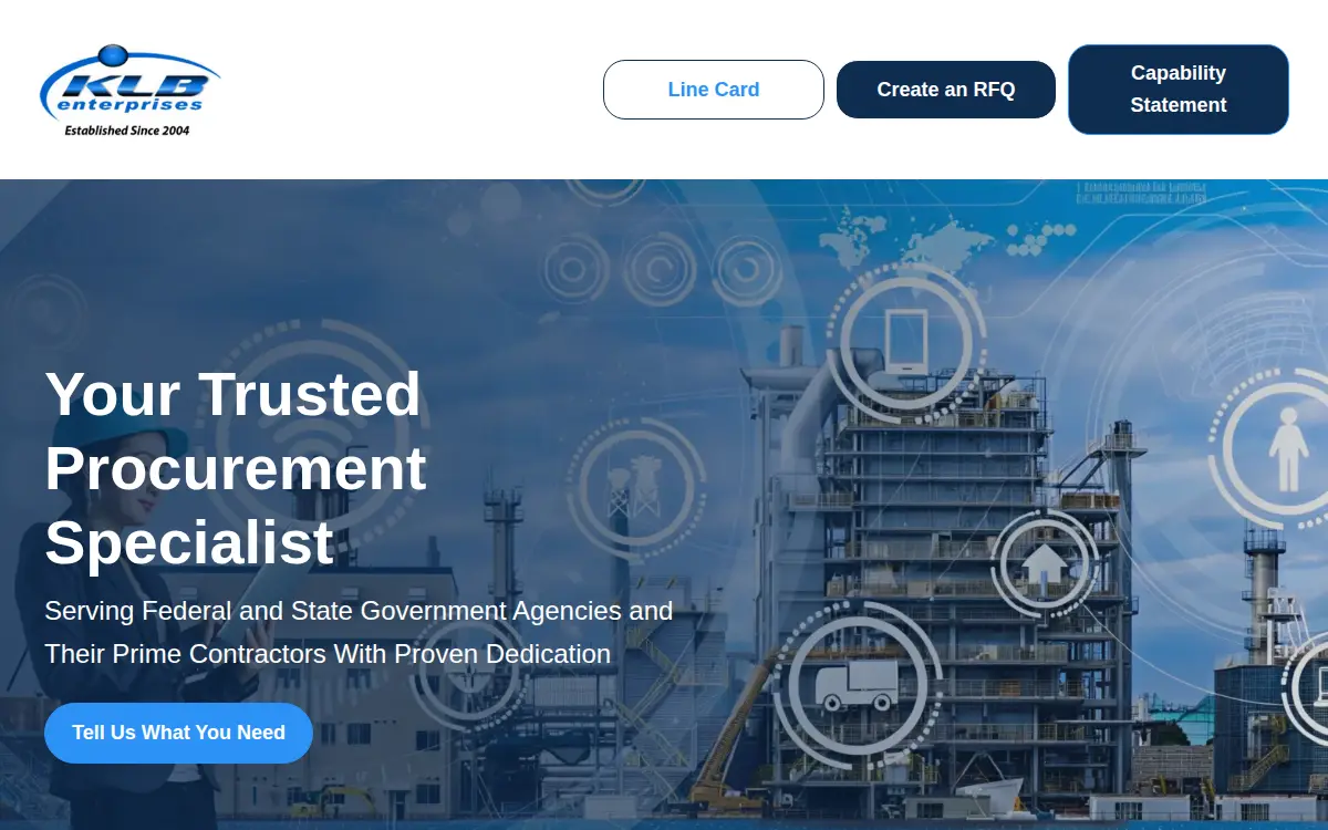 Homepage of Klb Enterprises CORP