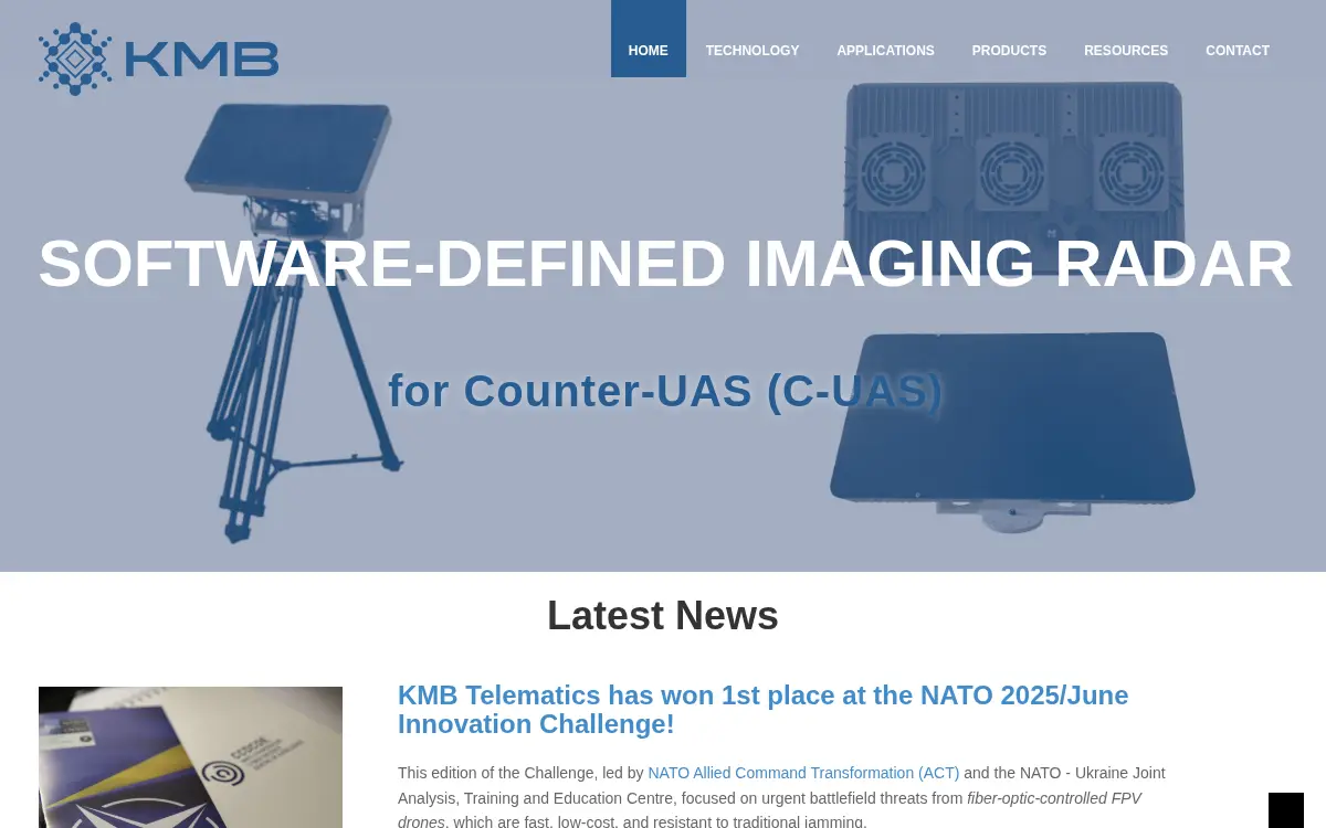 Homepage of Kmb Telematics INC