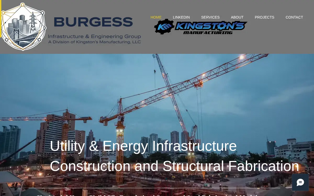 Homepage of Kingston's Manufacturing, LLC