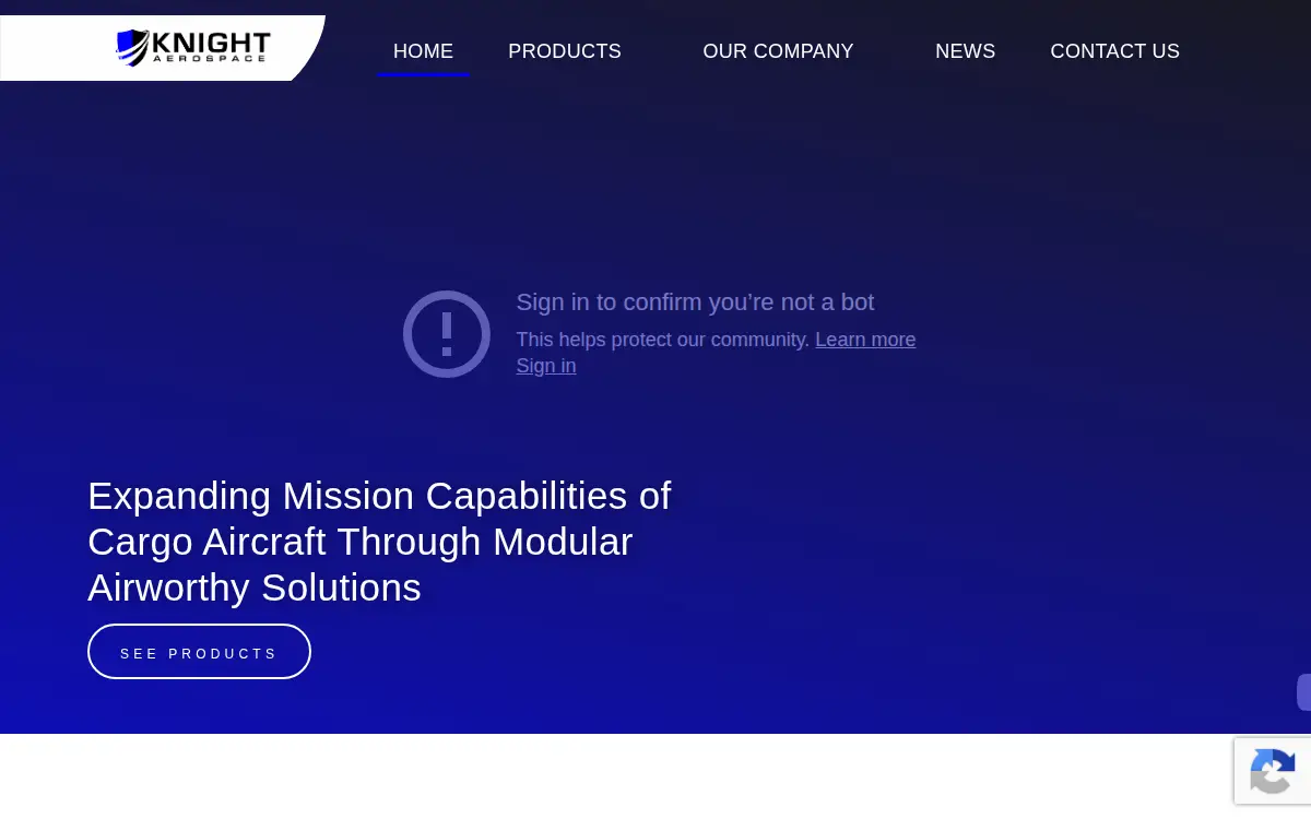 Homepage of Knight Aerospace Medical Systems, LLC