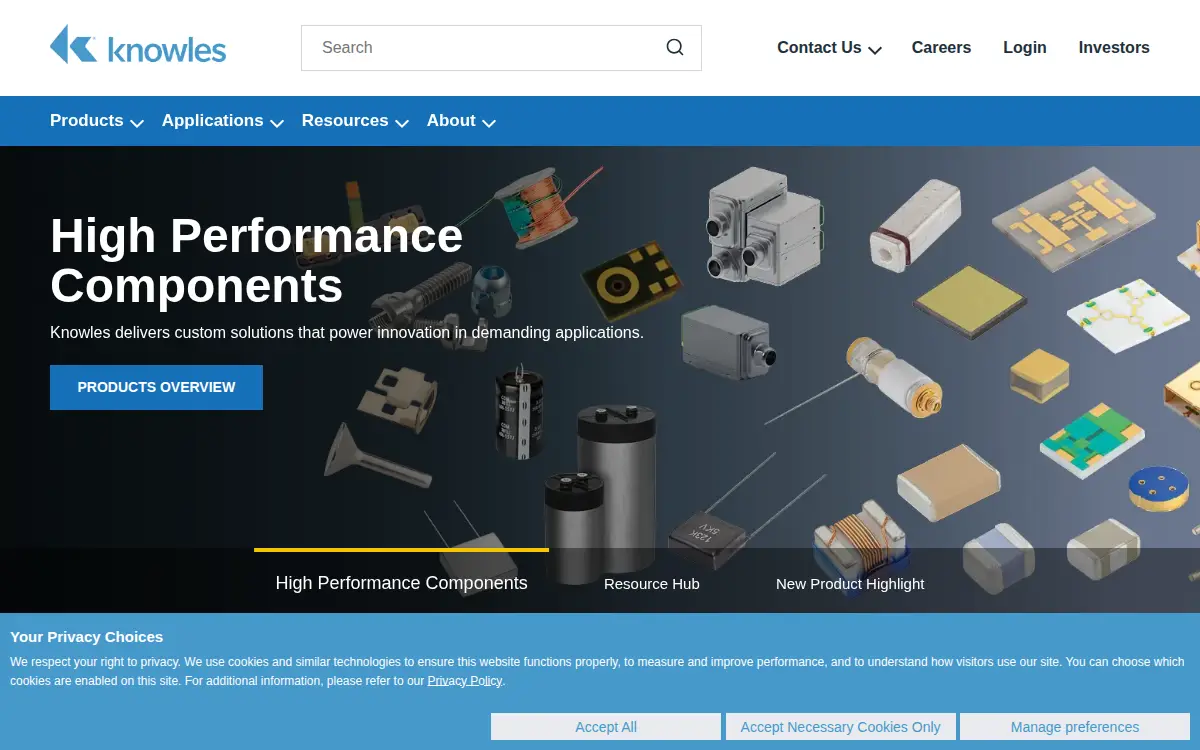 Homepage of Knowles Cazenovia INC.