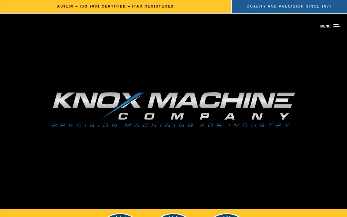 Homepage of Knox Machine CO