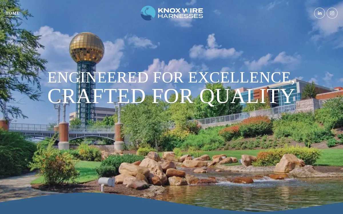 Homepage of Knox Wire Harnesses, LLC