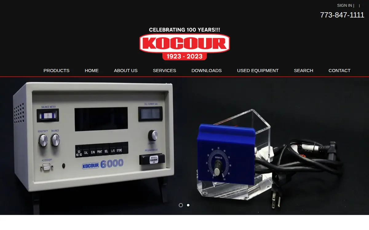Homepage of Kocour CO