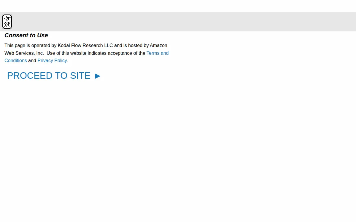 Homepage of Kodai Flow Research, L.l.c.