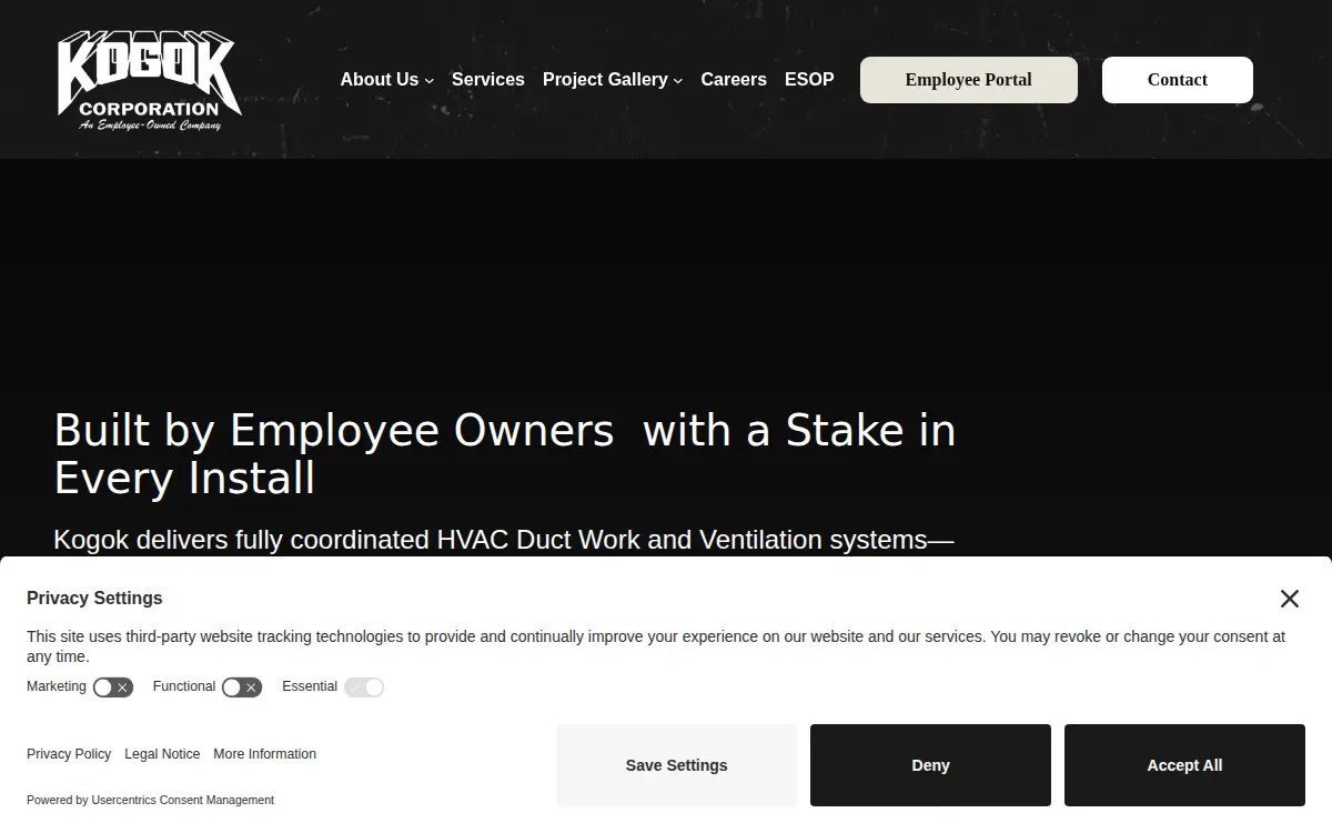 Homepage of Kogok CORP