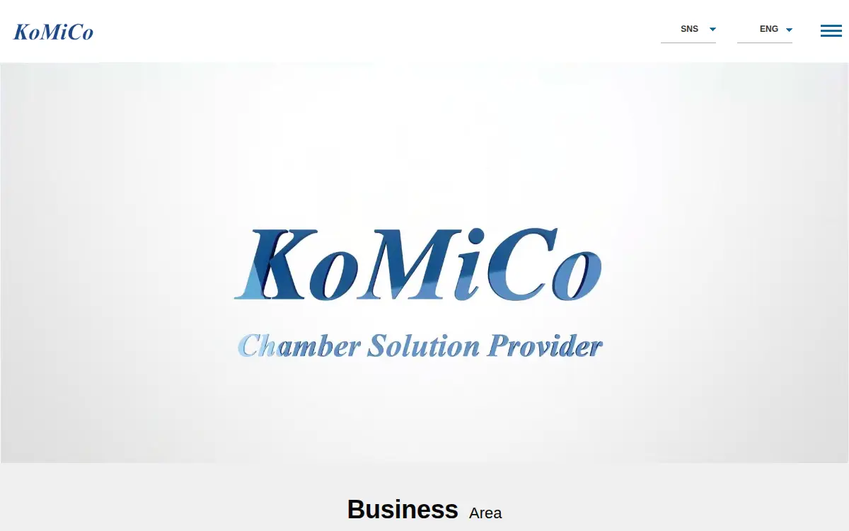 Homepage of Komico Technology, INC.