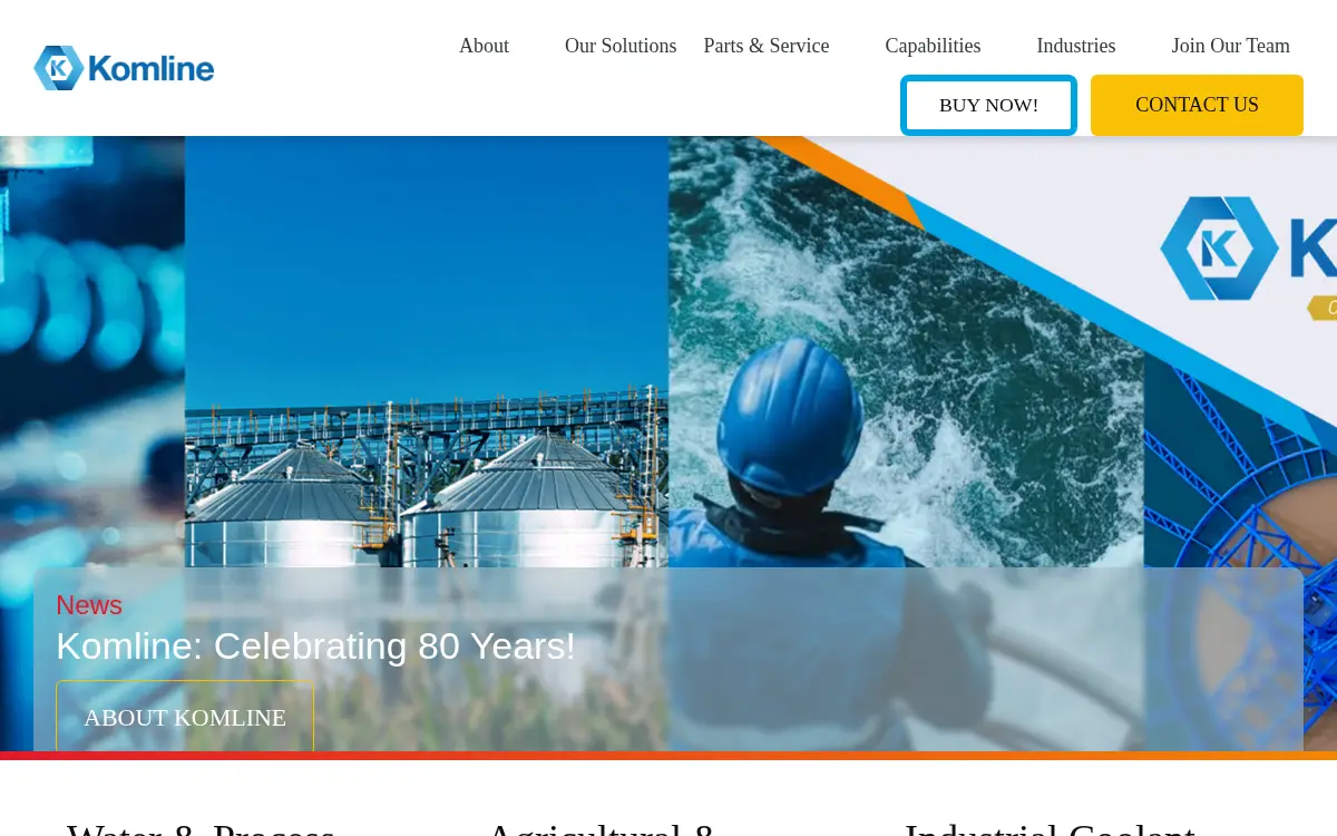 Homepage of Komline-sanderson Group, INC.