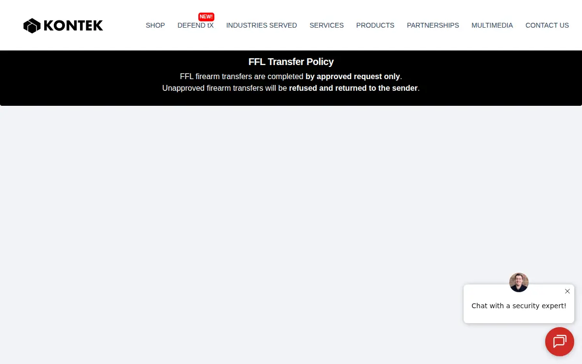 Homepage of Kontek Industries, INC