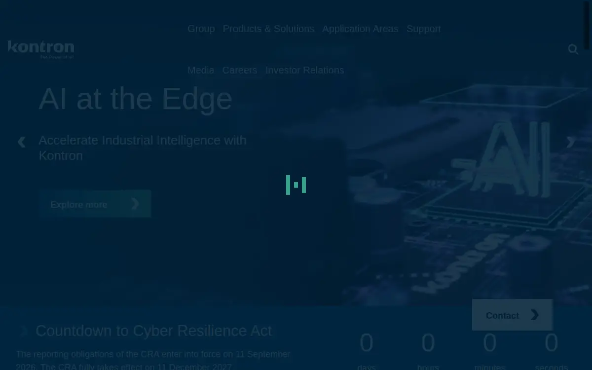 Homepage of Kontron America, Incorporated