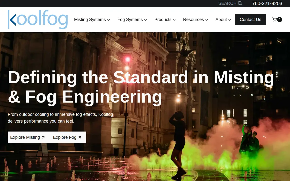 Homepage of Koolfog, INC