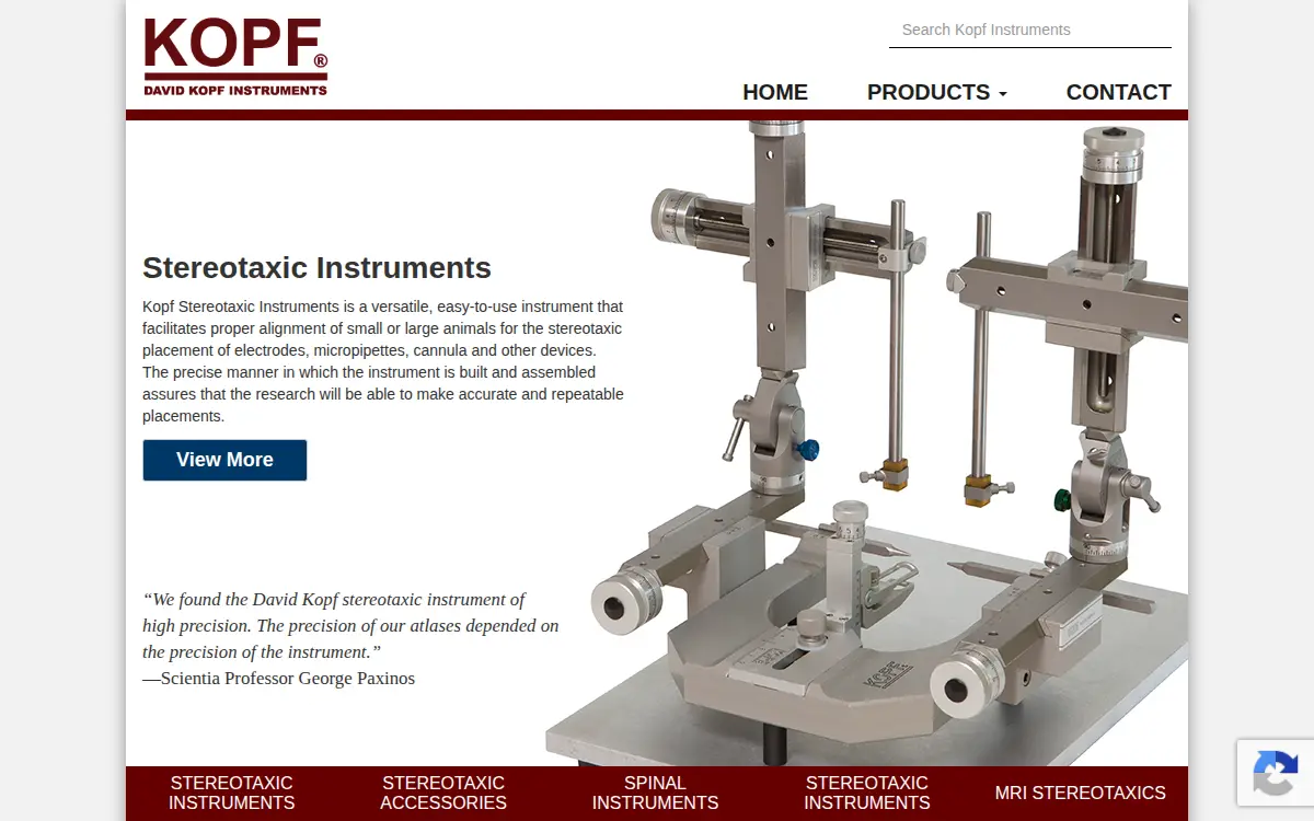 Homepage of David Kopf Instruments