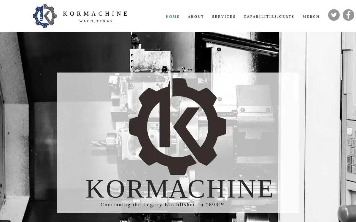 Homepage of Kaspar Machine LLC