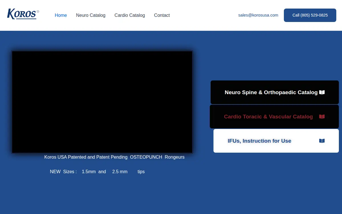 Homepage of Koros USA INC