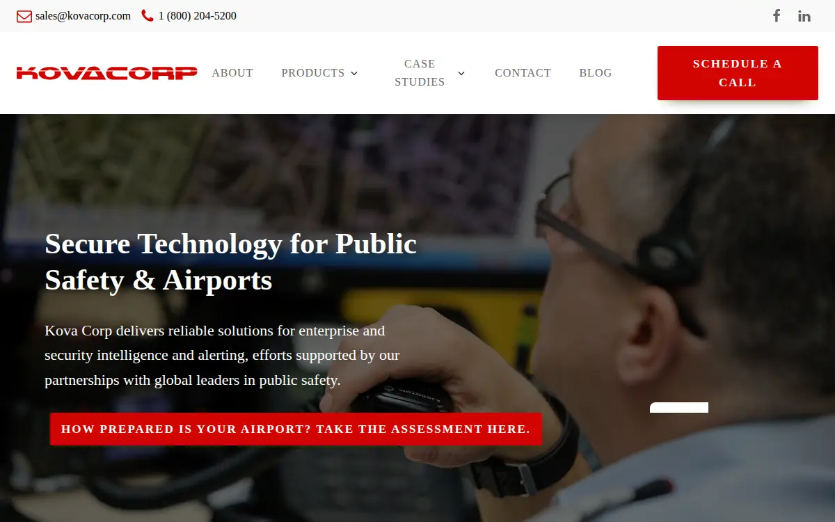 Homepage of Kova CORP.