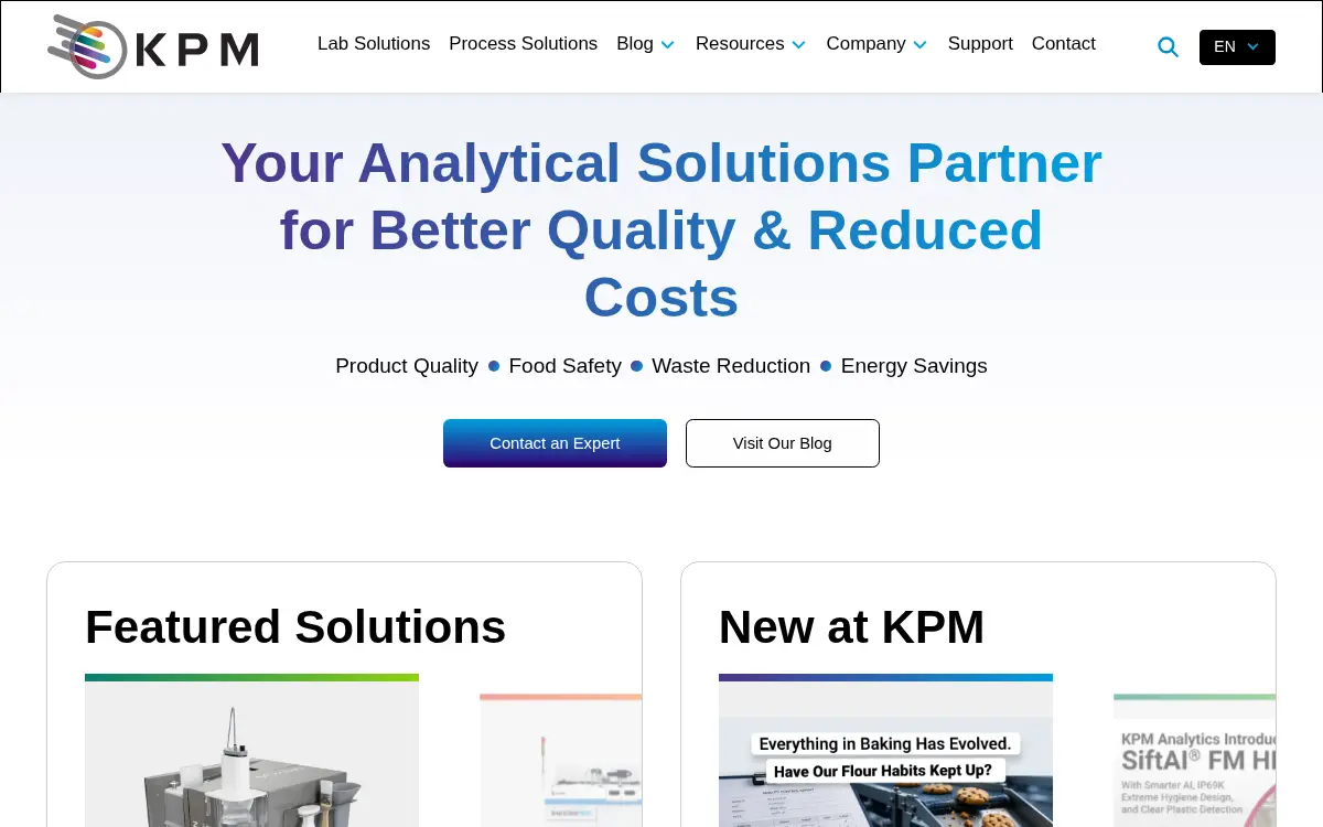 Homepage of Kpm Analytics North America Corporation