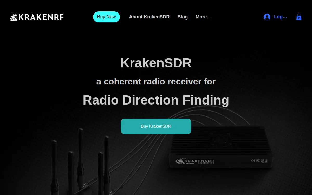 Homepage of Krakenrf INC