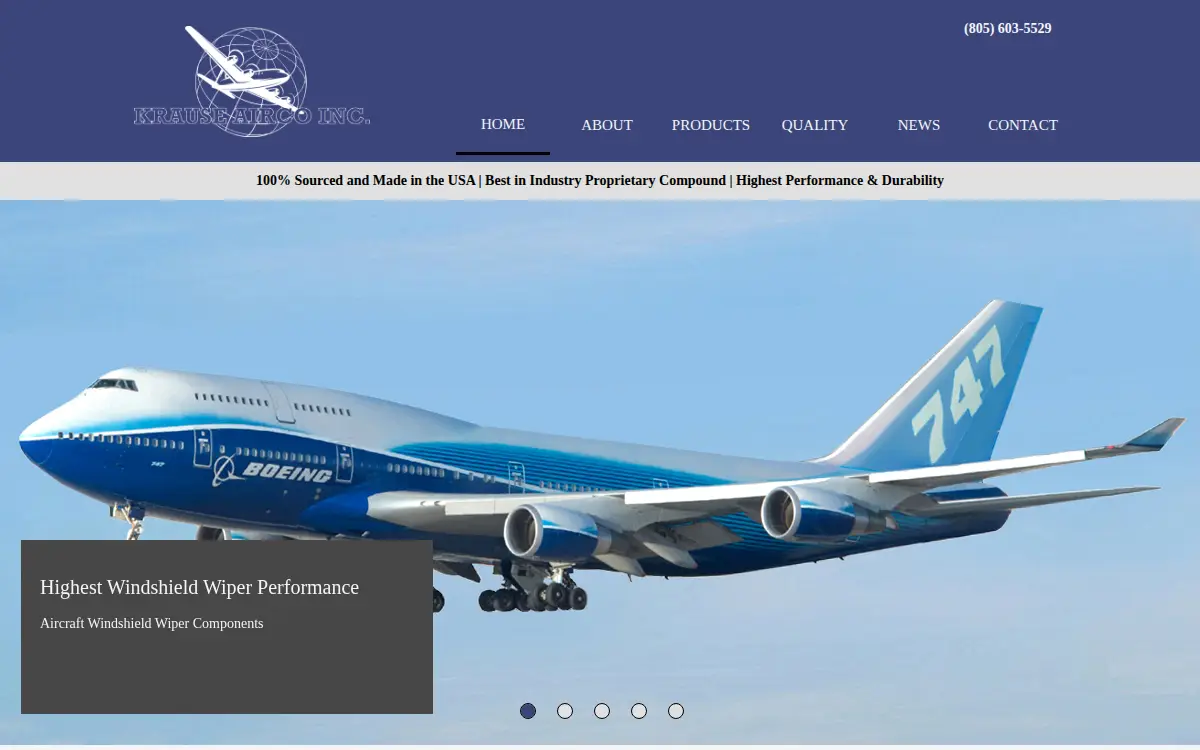 Homepage of Krause Airco, INC.