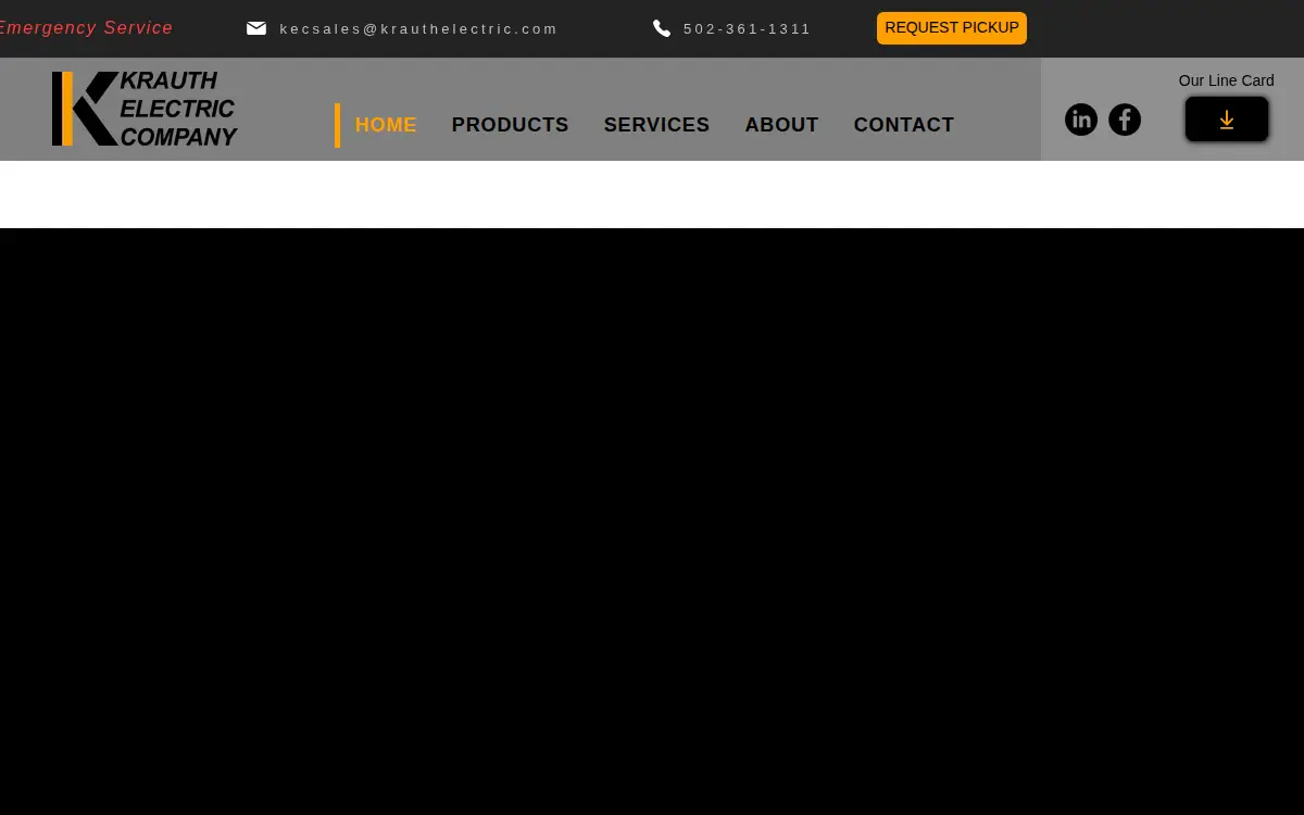 Homepage of Krauth Electric CO