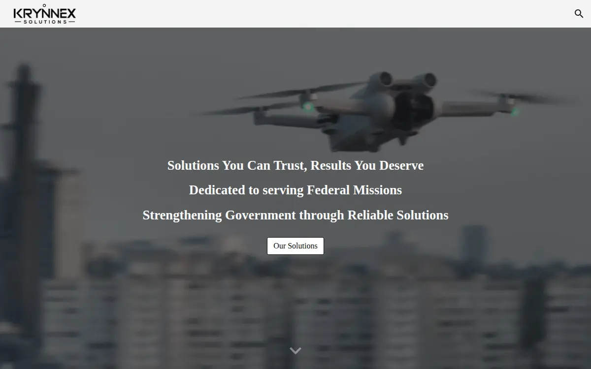 Homepage of Krynnex Solutions LLC