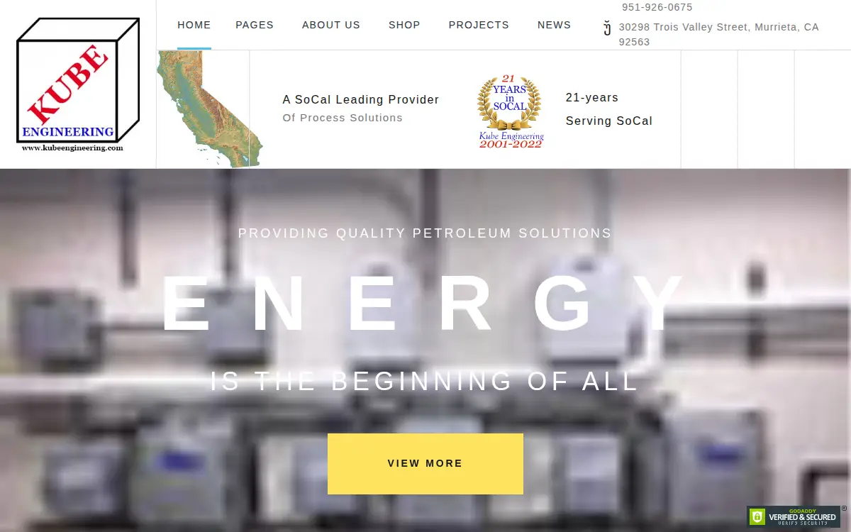 Homepage of Kube Engineering
