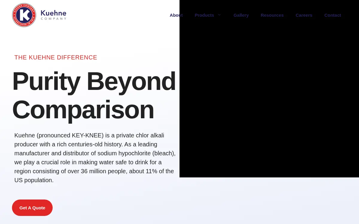 Homepage of Kuehne Chemical Company, INC.