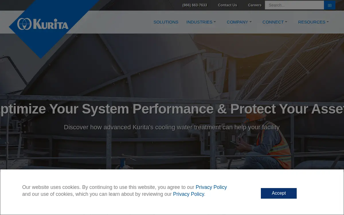 Homepage of Kurita America INC