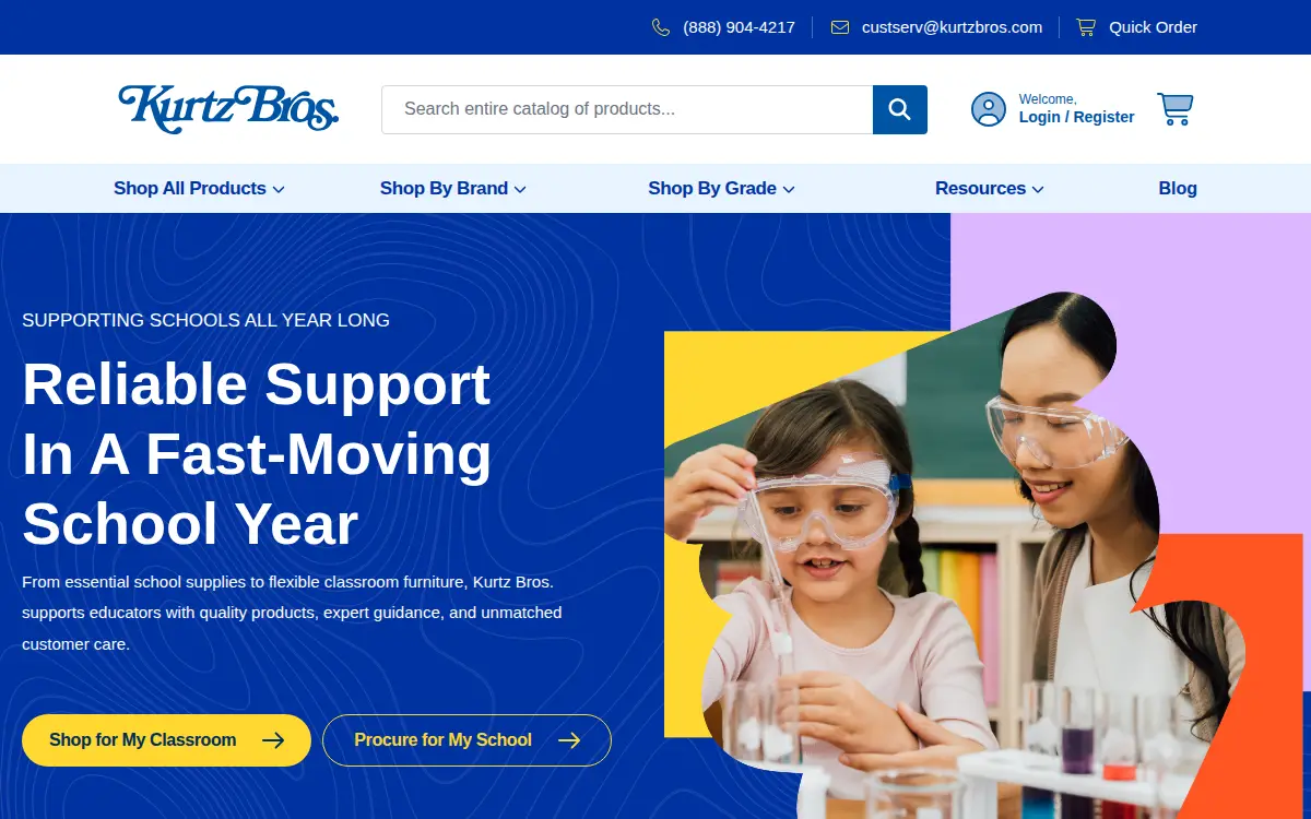 Homepage of Kurtz Bros.