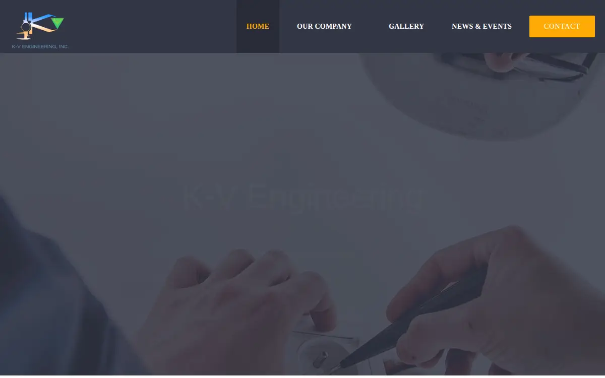Homepage of K-v Engineering, INC.