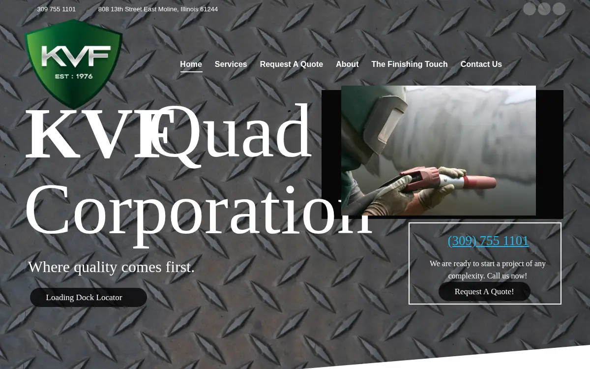 Homepage of Kvf-quad, Corporation