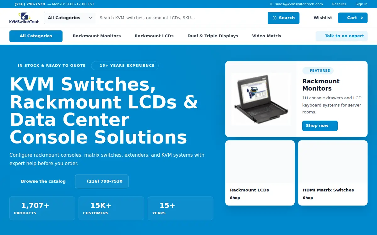 Homepage of Kvmswitchtech of Ohio LLC