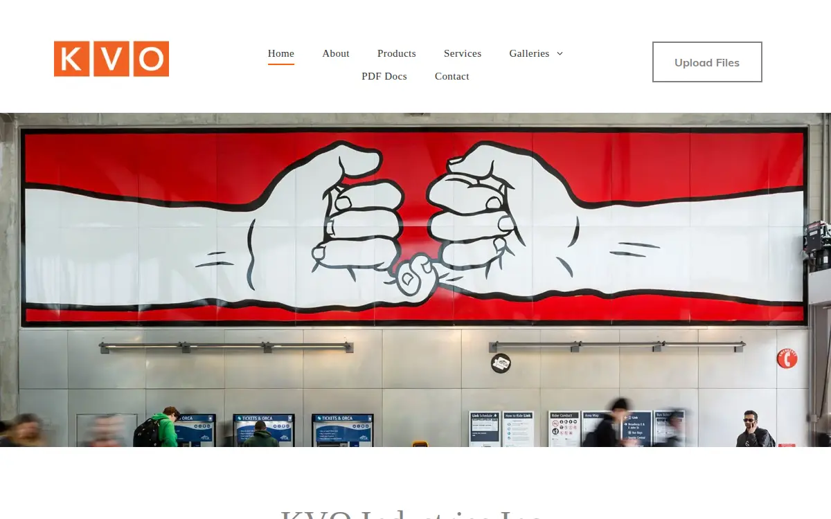 Homepage of Kvo Industries INC